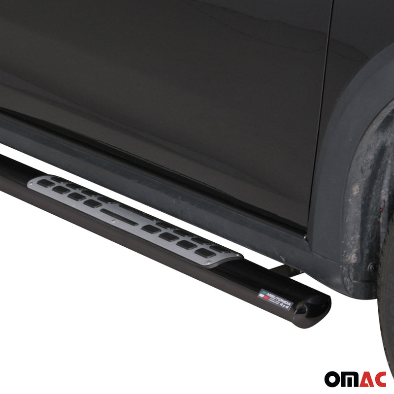 Minigonne laterali in acciaio per Dacia Sandero Stepway 2012-2016 Nero