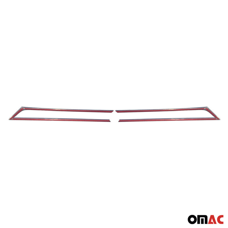 Strisce griglia per Hyundai i20 2014-2020 in acciaio inox argento 2 pezzi