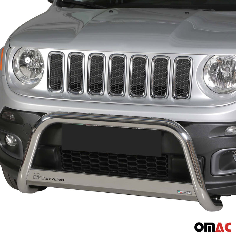 Protezione anteriore per Jeep Renegade 2014-2017 ø63mm acciaio argento 