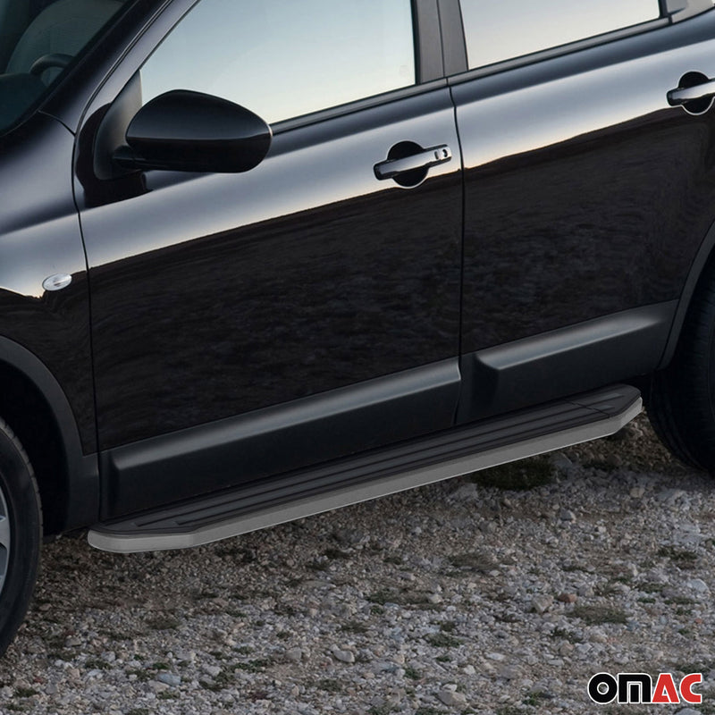 Minigonne laterali per pedane laterali per Nissan Qashqai 2013-2018 ABE Alu
