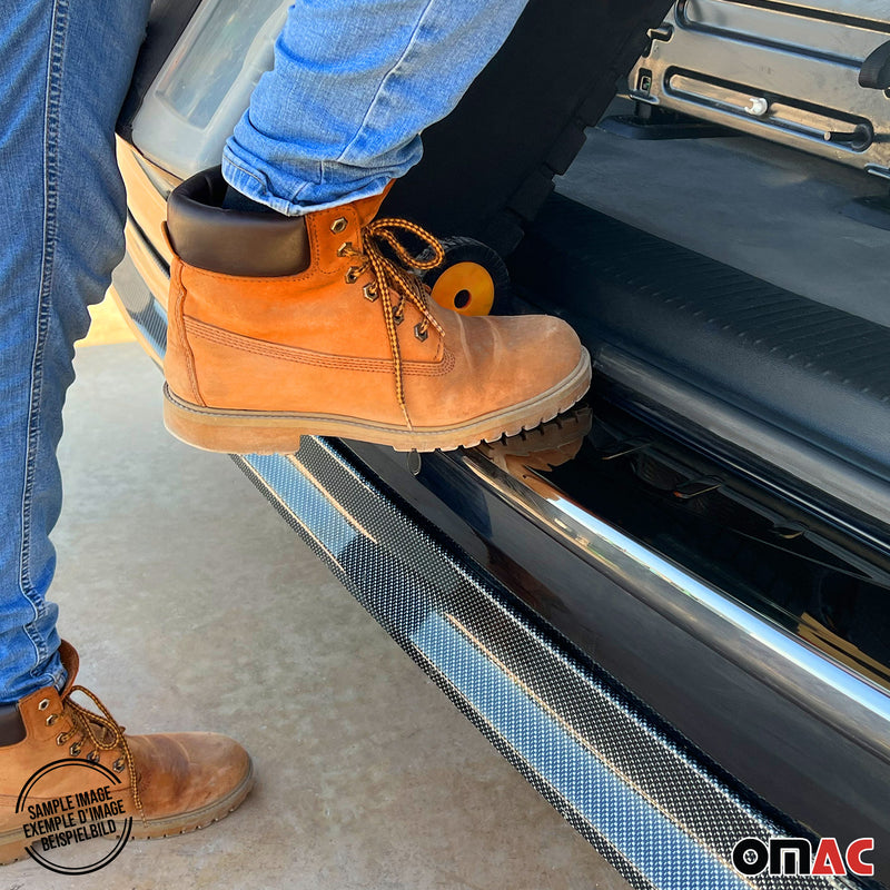 Protezione soglia di carico a doppia ala cromata scura per VW T6 T6.1 Transporter 2015-2024