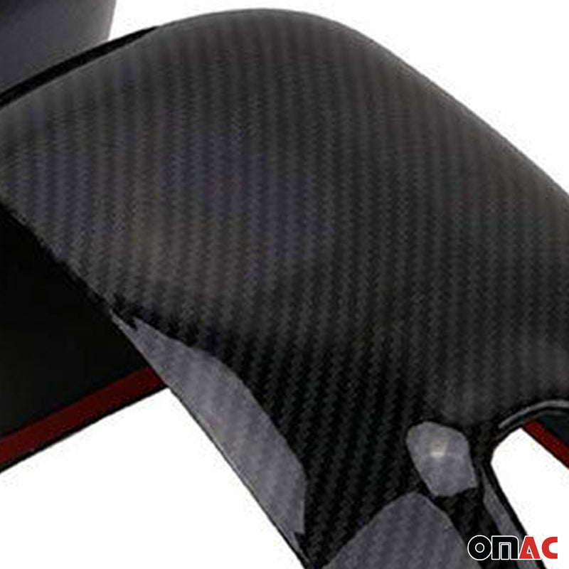 Calotte specchietti retrovisori per Jeep Renegade 2015-2024 in fibra di carbonio nera