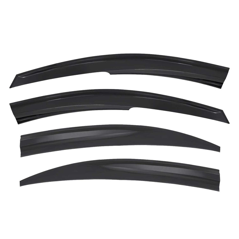 4 deflettori d'aria e deflettori antipioggia per Hyundai Accent Era 2005-2011 in acrilico scuro
