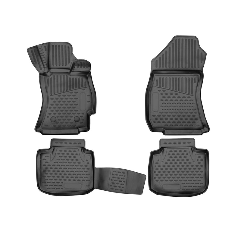 Tappetini Subaru Outback 2015-2024 in TPE nero, 4 pezzi
