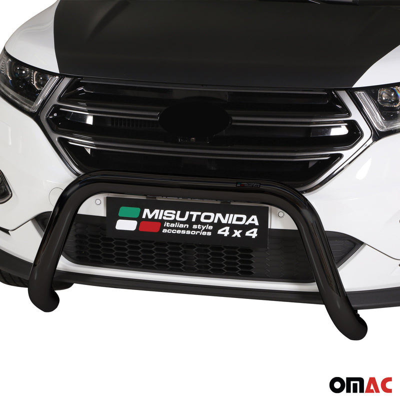 Protezione anteriore per Ford Edge 2014-2018 ø76mm acciaio nero 