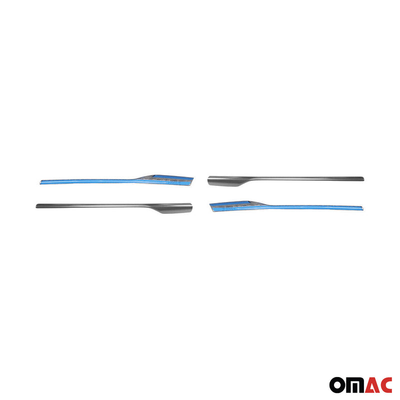 Set di strisce per griglia radiatore per Dacia Sandero 2012-2017 in acciaio inox argento