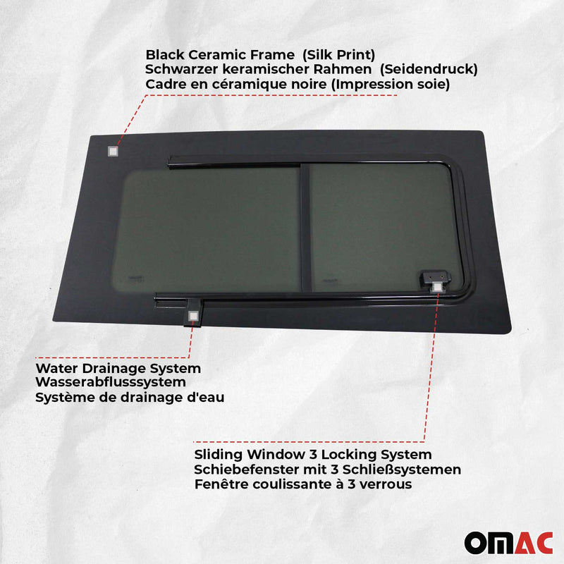 Finestrino laterale scorrevole per Renault Master 2010-2025 Auto Destro L1