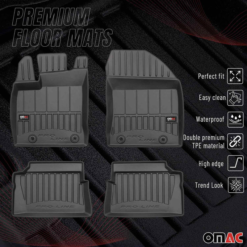 Tappetini Lexus CT200h 2011-2020 in TPE nero, 4 pezzi