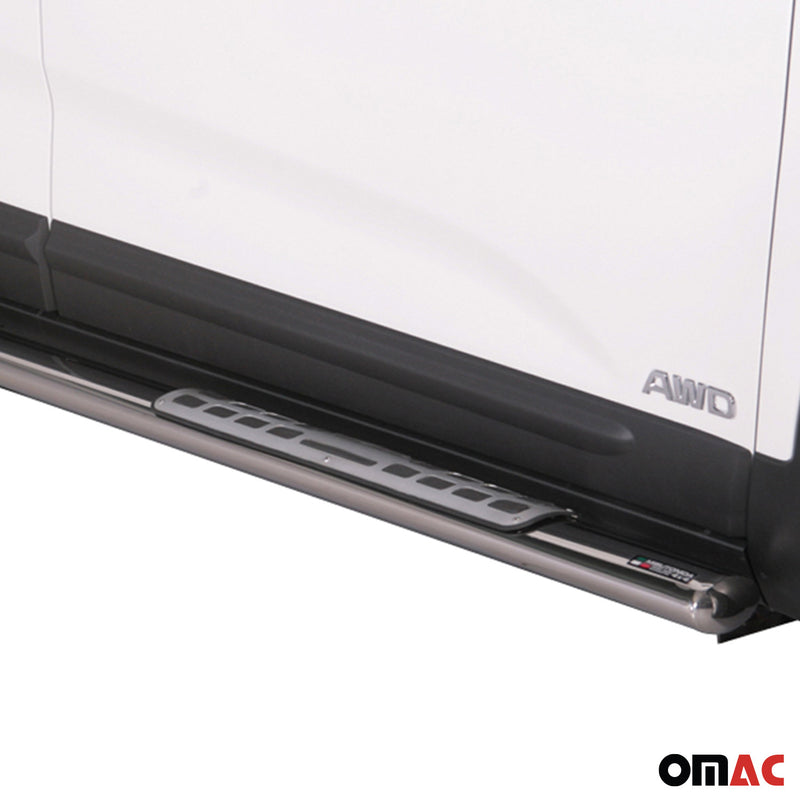 Minigonne laterali in acciaio inossidabile per Kia Sorento 2012-2014 Argento