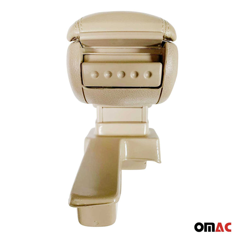Mittelarmlehne Armlehne Mittelkonsole für VW Golf Bora 1997-2006 PU-Leder Beige