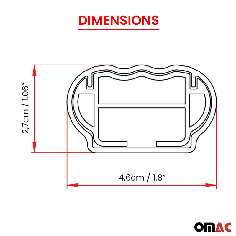 Barre portatutto per Alfa Romeo 156 CrosWagonagon 2004-2007 5 porte Alu Silver 2x ABE