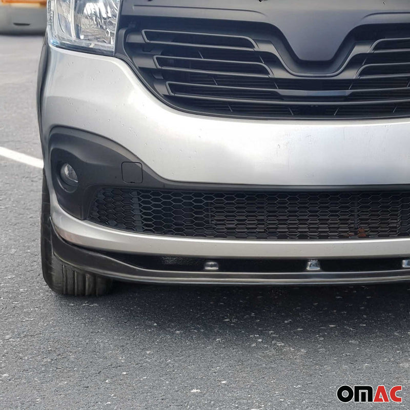 Spoiler anteriore per paraurti anteriore per Renault Trafic 2014-2022 ABS Nero