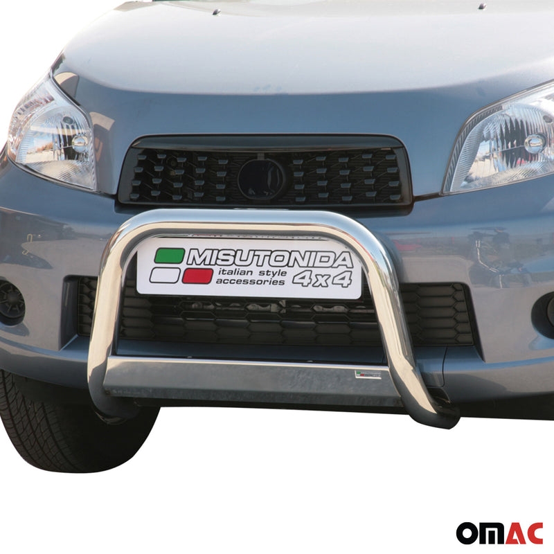 Barra di protezione anteriore per Daihatsu Terios 2009-2018 ø63mm acciaio argento 