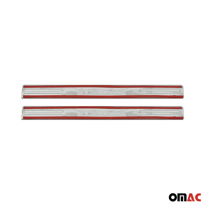 Battitacco per Kia Rio III 2011-2017 in acciaio inox cromato 2 pezzi Exclusive