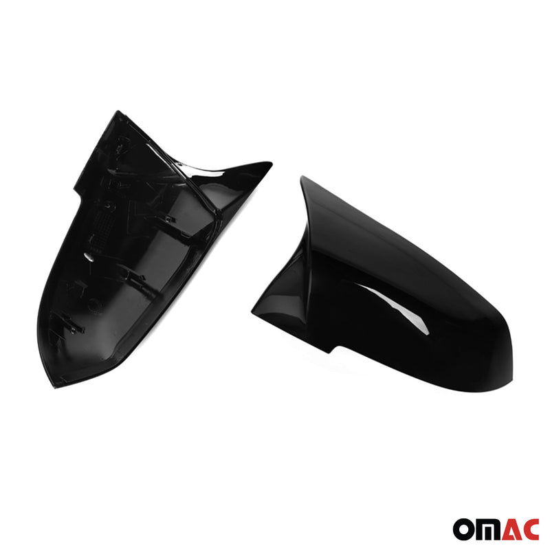 Calotte specchietti retrovisori BMW F30 M3 2013-2019, ABS, nero lucido, 2 pezzi