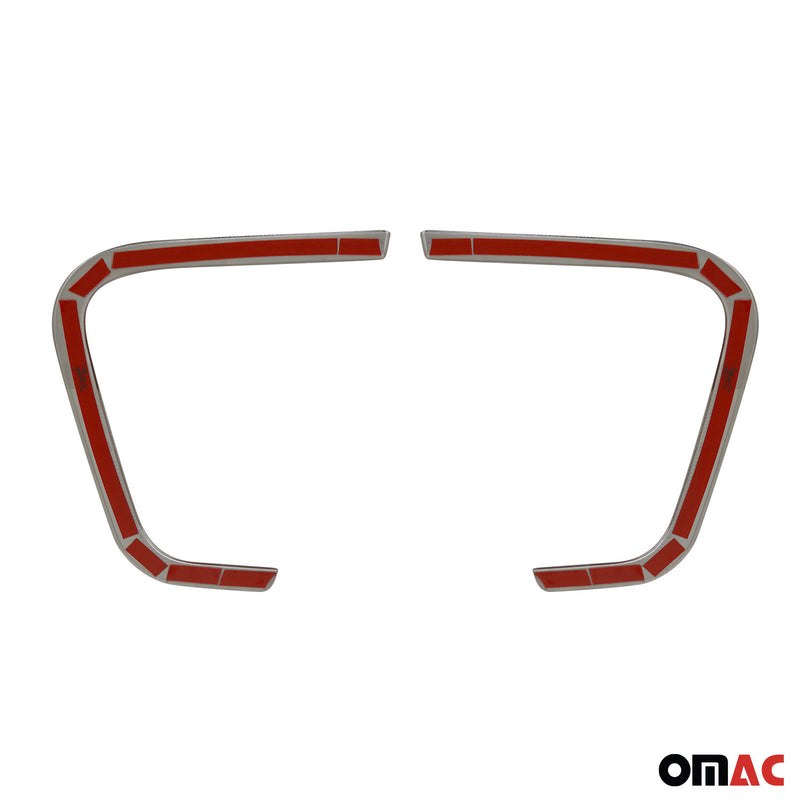Cornice per fendinebbia per Jeep Renegade 2019-2024 in acciaio inox 2x 