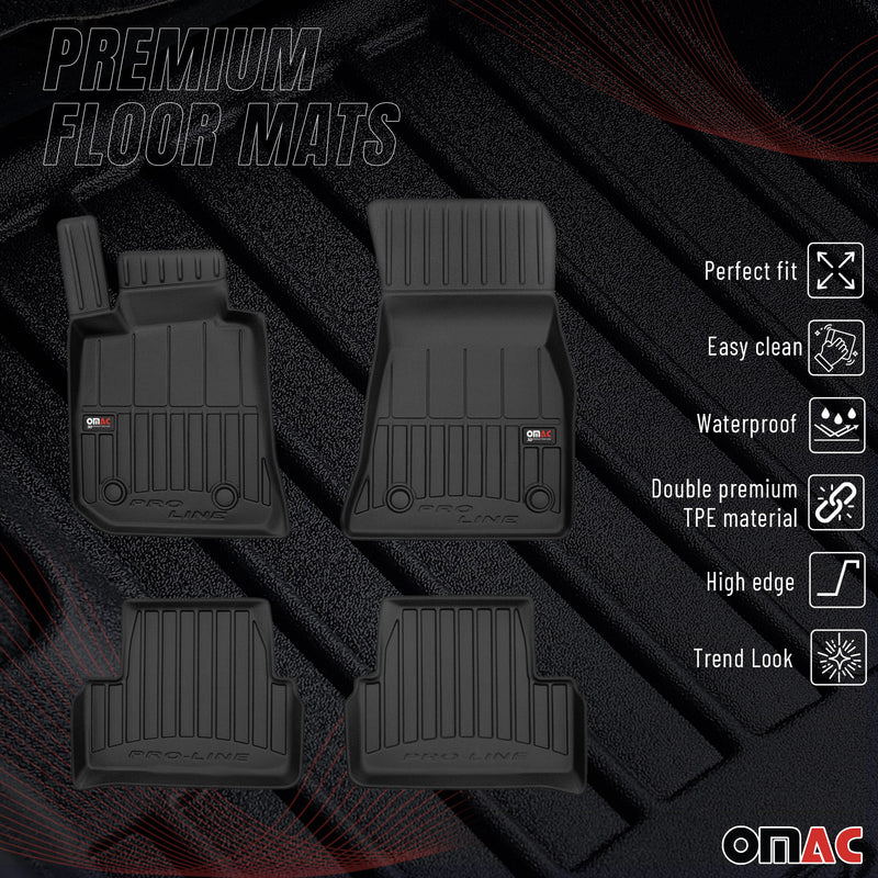 Tappetini BMW i4 G26 2021-2025 in TPE nero, 4 pezzi