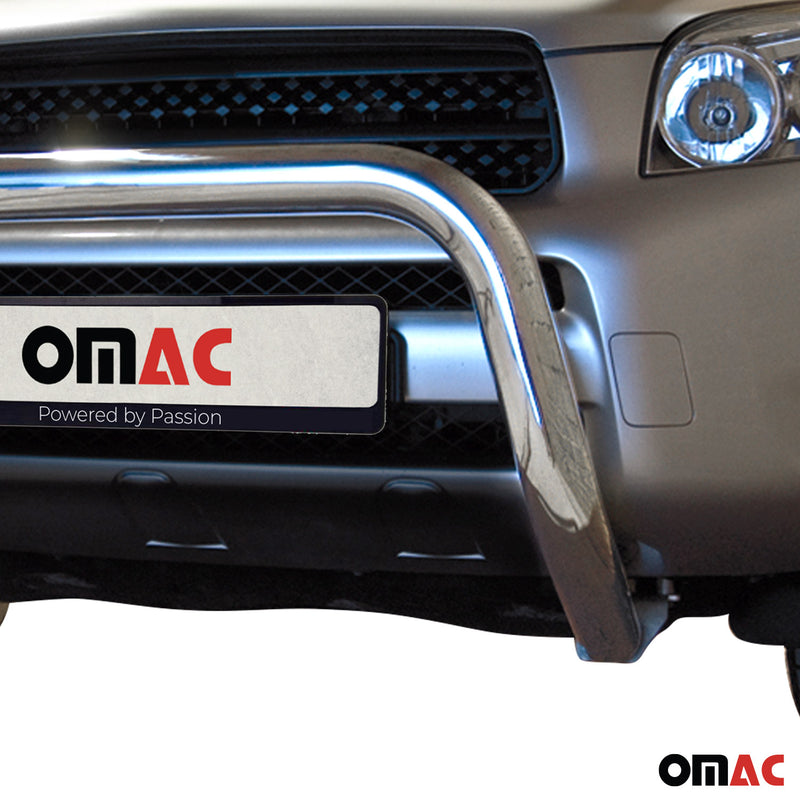 Barra di protezione anteriore in acciaio per Toyota RAV4 2006-2010 con ABE Silver 
