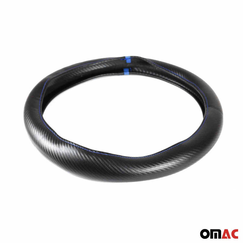 Coprivolante, protezione per volante, coprivolante, strisce blu nere, Ø 38-40 cm