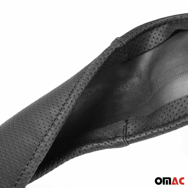 Coprivolante protezione volante coprivolante nero cuciture rosse Ø 38-40 cm