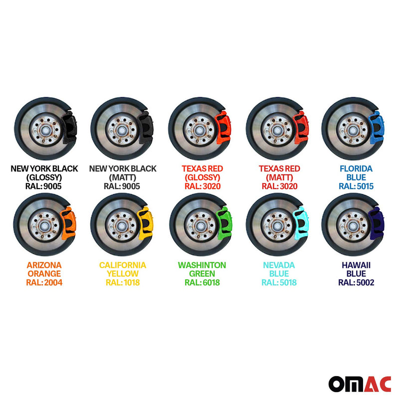 Vernice per pinze freno OMAC, vernice per pinze freno, set di verniciatura per auto Hawaii Blue, messa a punto
