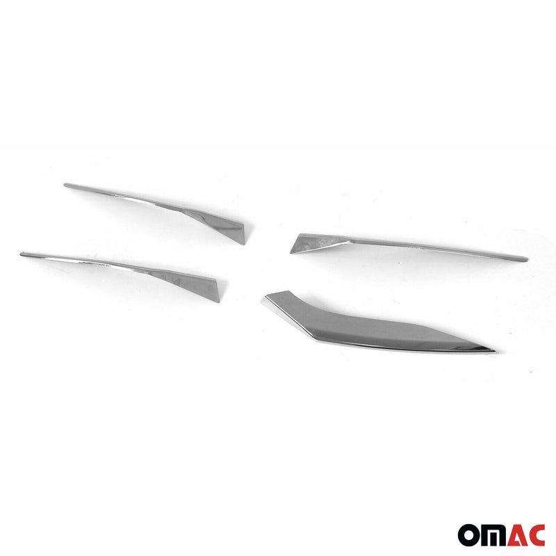 Cornice fendinebbia per Renault Clio 2019-2025 in acciaio inox 5x 