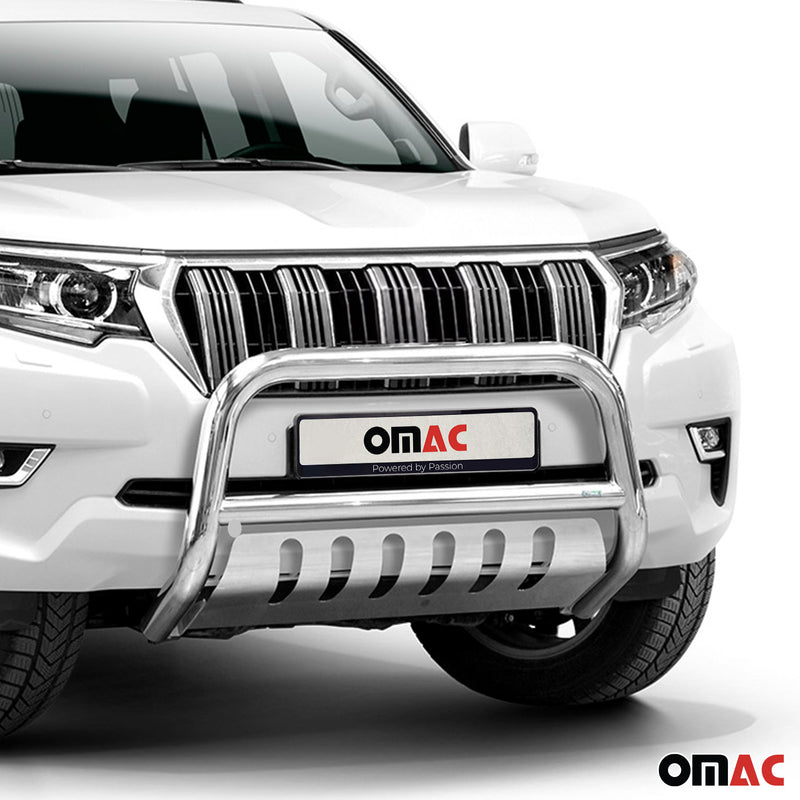 Barra di protezione anteriore per Toyota Land Cruiser 150 2017-22 ABE Silver 