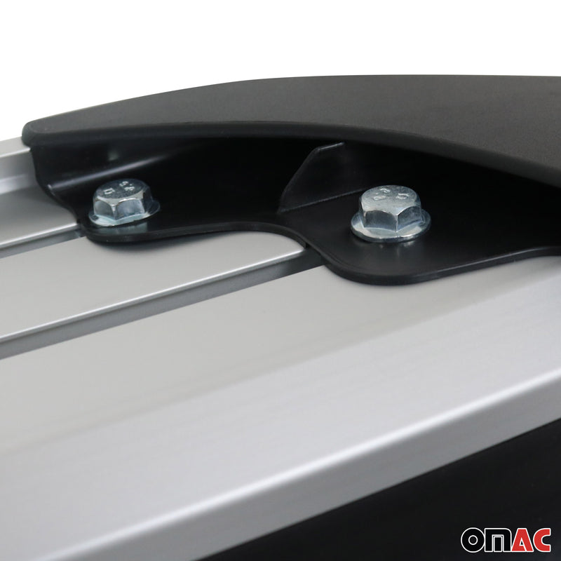Pedane laterali, minigonne laterali per Kia Sorento 2012-2015 Alu Grey