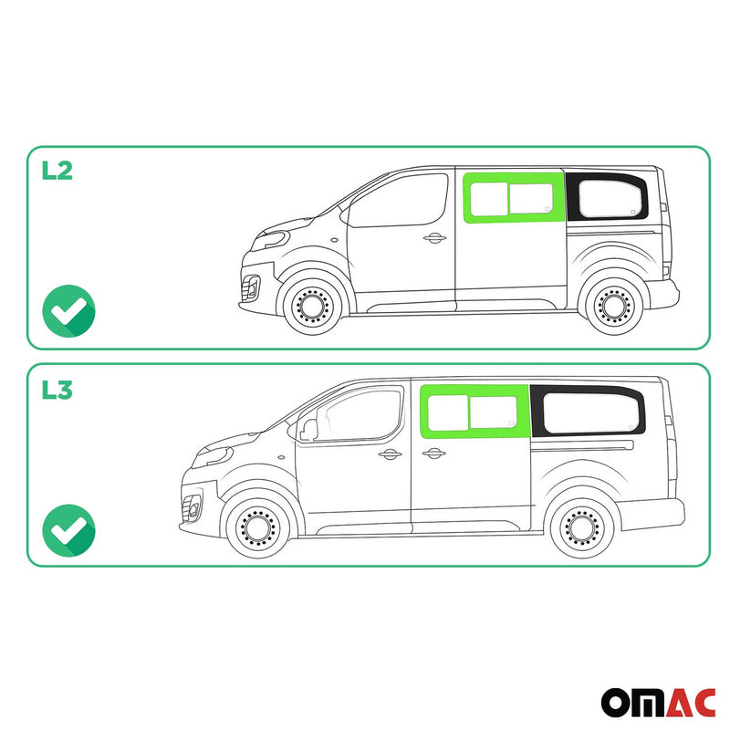 Finestrino laterale scorrevole per Fiat Scudo 2022-2025 finestrino sinistro L2 L3