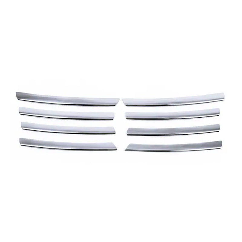 Strisce per griglia radiatore per VW Passat 2000-2005 in acciaio inox argento, 8 pezzi
