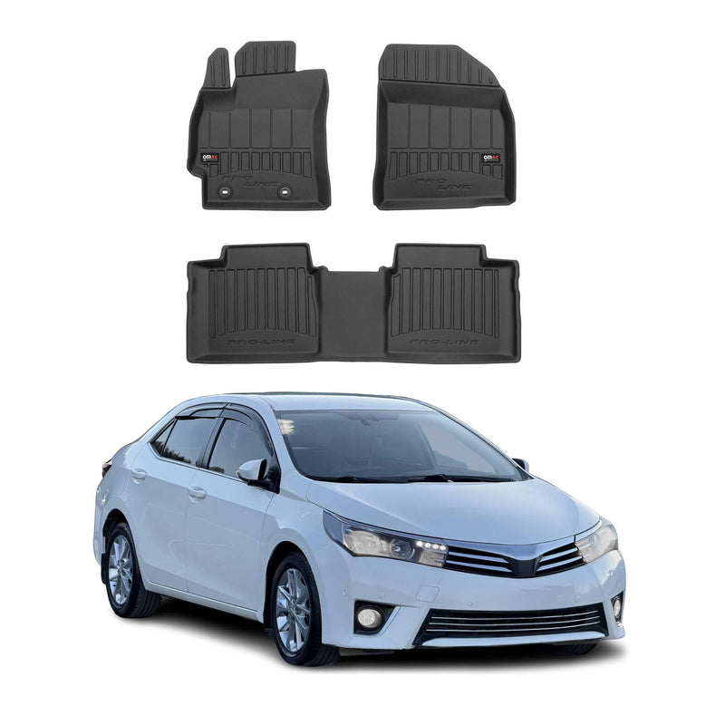 Tappetini in TPE neri per Toyota Corolla Estate Limo 2012-2018, 3 pezzi
