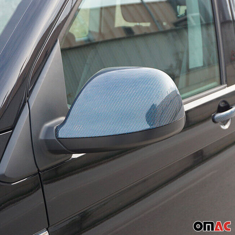 Copertura specchietto per VW T5 T6 Transporter Multivan Amarok Carbon Blue