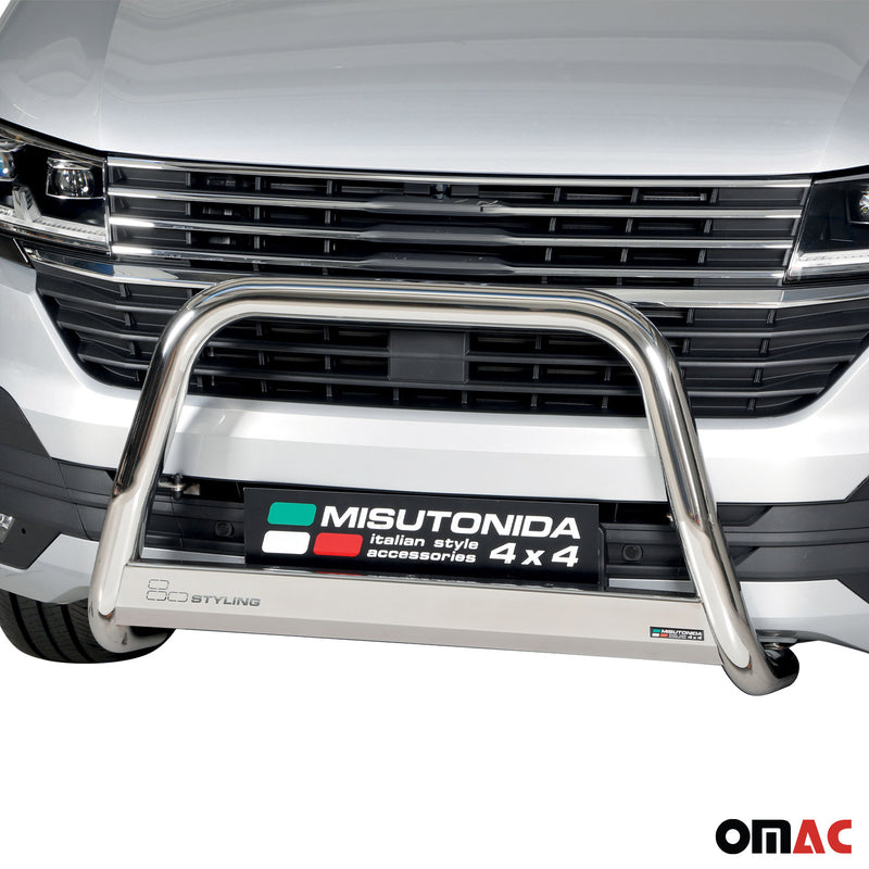 Protezione anteriore per VW T6.1 Transporter 2019-2024 ø63 grigio acciaio