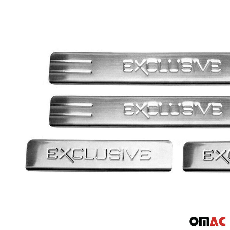 Soglie porte esclusive per Skoda Yeti 2009-2017 in acciaio inox 4x
