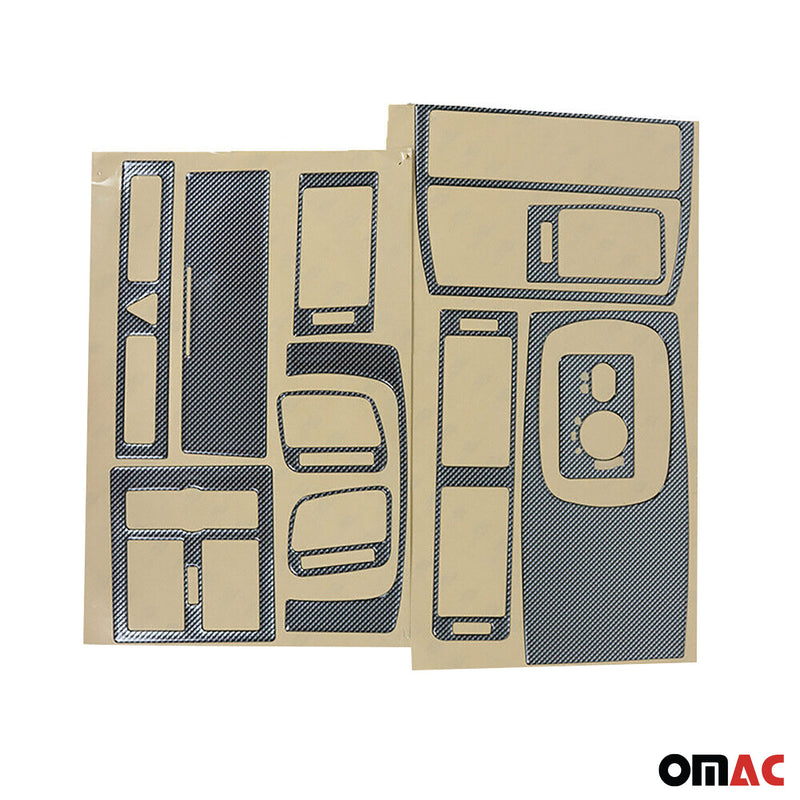Decorazione interna abitacolo per Audi A6 C5 4B 1997-2001 effetto carbonio 12 pezzi