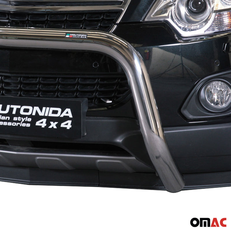 Protezione anteriore per Opel Antara 2011-2015 ø76mm acciaio argento