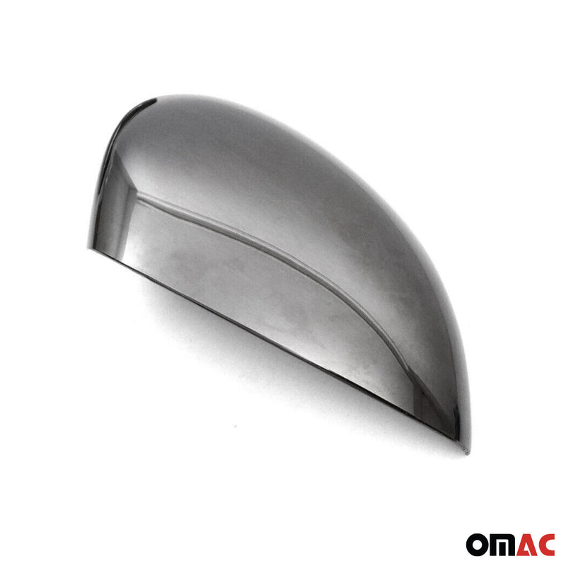 Calotte specchietti retrovisori per Ford Fiesta / B-Max 2008-2017 ABS cromato scuro