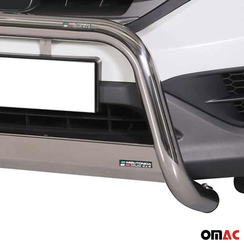 Protezione anteriore per Honda CR-V 2012-2015 ø63mm acciaio argento 