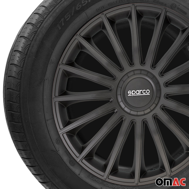 Coprimozzi Sparco 16 pollici Treviso Nero 4 pezzi
