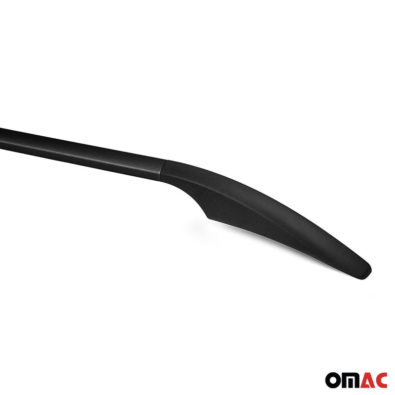 Barre portatutto lunghe per VW Multivan T7 2022-2025 L2 in alluminio nero, 2 pezzi