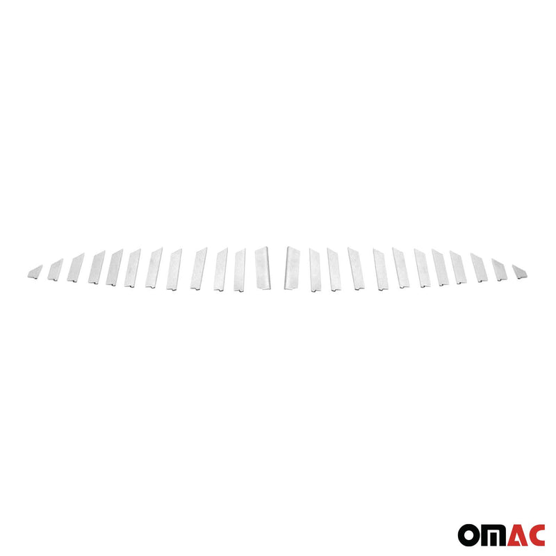 Strisce per griglia radiatore per Mitsubishi Colt Z3 in acciaio inox argento 24 pezzi