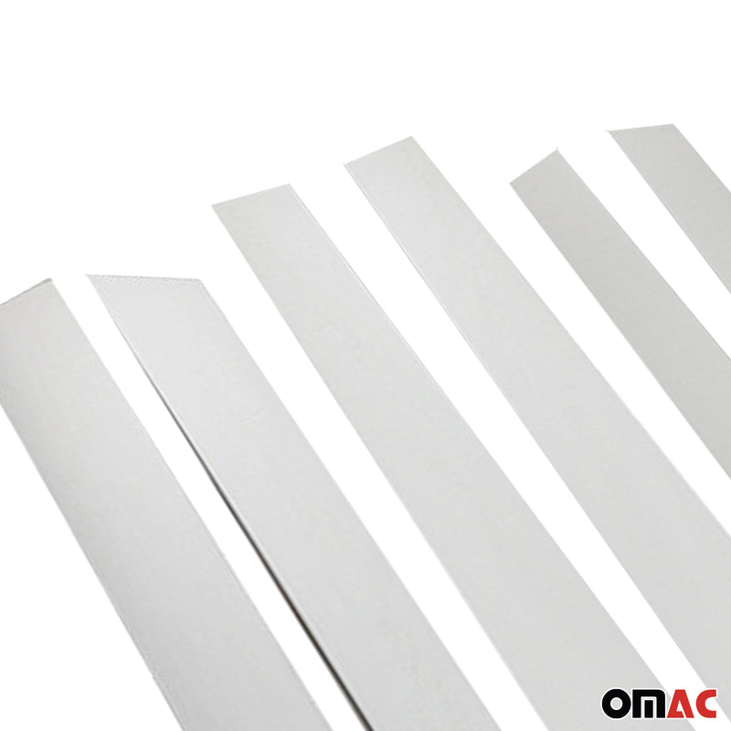 Rivestimento montante porta montante B montante C per Dacia Duster 2010-2018 argento cromato 8x