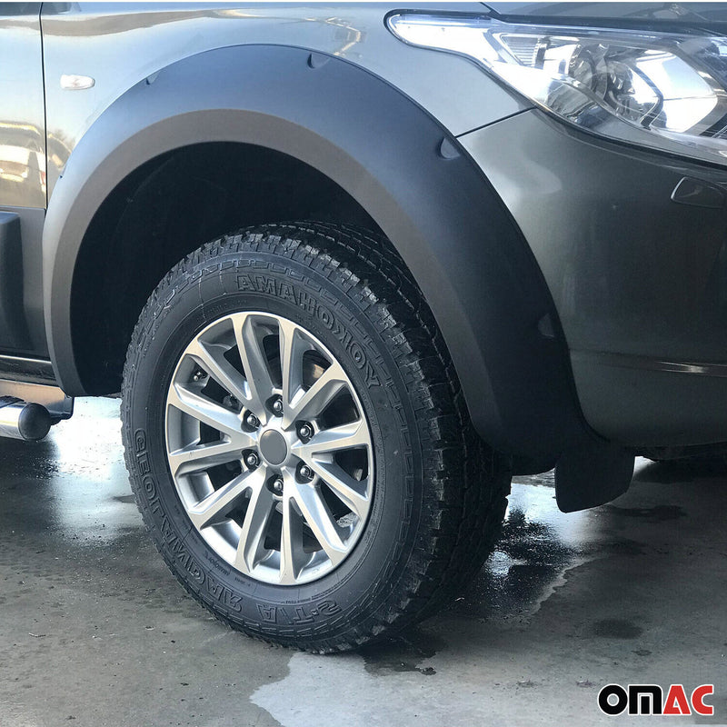 Prolunghe parafanghi passaruota per Mitsubishi L200 2015-2019 ABS argento 4 pezzi