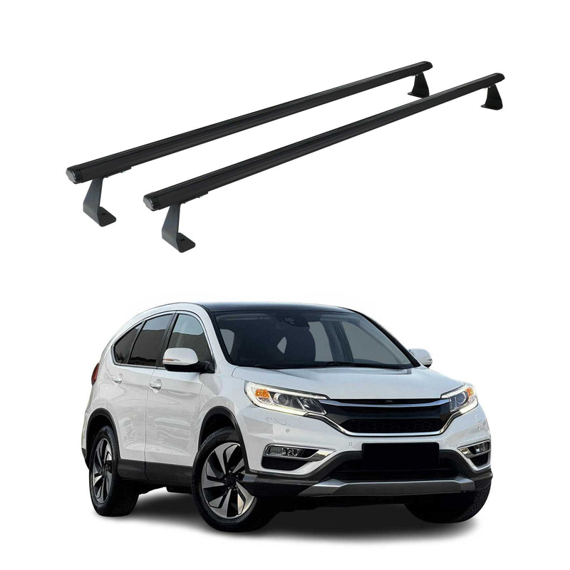 Portapacchi da tetto per Honda CR-V 2012-2016, alluminio nero, 2 pezzi