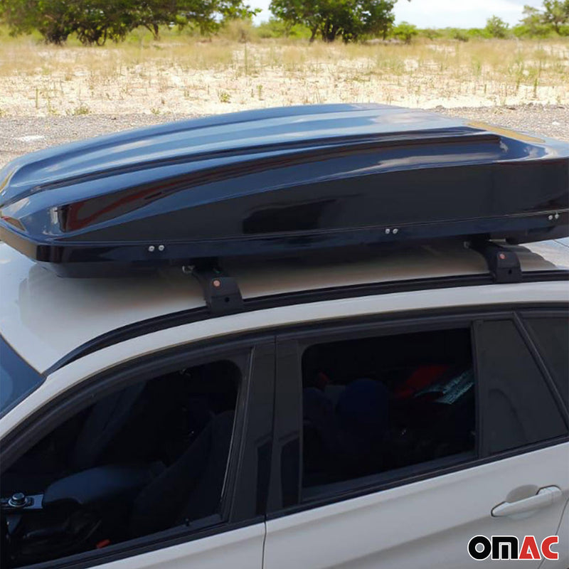 Portapacchi in alluminio per Seat Ibiza Combi 2012-2017 Nero 2x 