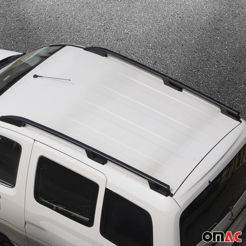 Barre portatutto in alluminio per Mitsubishi L200 DoubleCab 2015-2025 ABE Nero