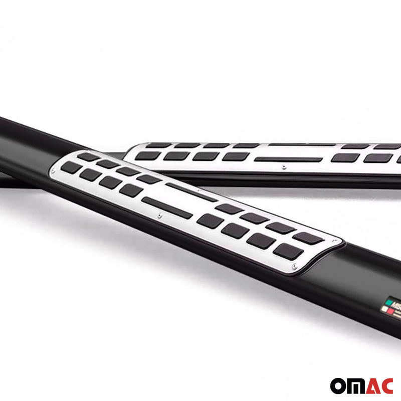 Minigonne laterali in acciaio inox per Dacia Duster 2010-2017 Nero