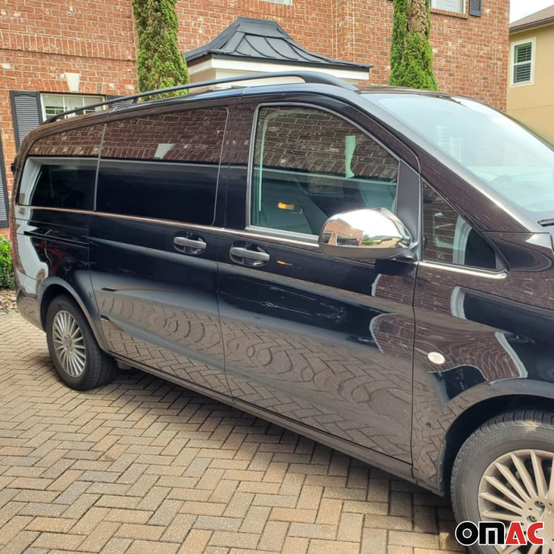 Listelli decorativi per finestrini Mercedes Vito W447 passo lungo L2 cromati 8 pezzi 