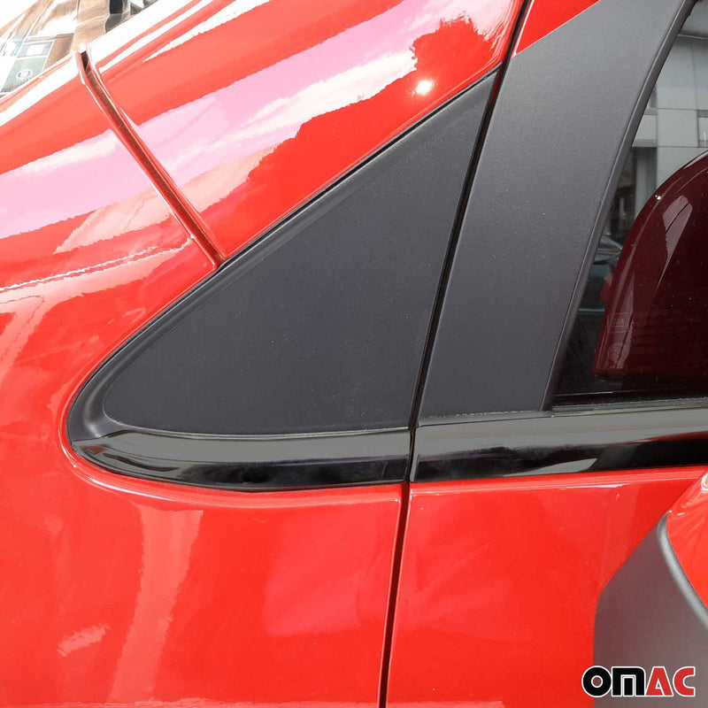 Listelli decorativi per finestrini Opel Astra K hatchback in acciaio inox scuro, 8 pezzi 