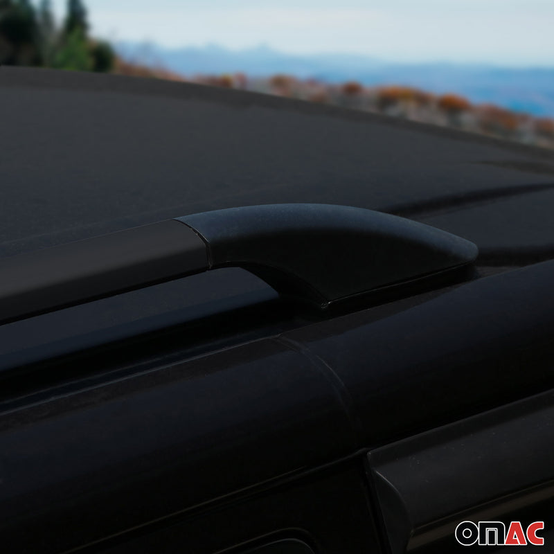 Dachreling Dachgepäckträger für Range Rover L322 2003-2012 Alu Schwarz